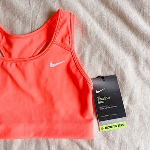 NWT Nike Neon Coral Sports Bra